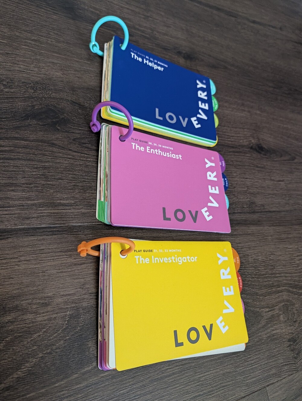 LOVEVERY Baby Book Play Guide with ring for 25 - 33 months